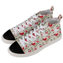 Coffee And Cupcake Men s Mid-top Canvas Sneakers