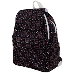Dark Seamless Gemoetric Print Mosaic Top Flap Backpack