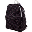 Dark Seamless Gemoetric Print Mosaic Top Flap Backpack View1