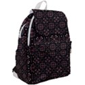Dark Seamless Gemoetric Print Mosaic Top Flap Backpack View2