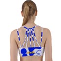 Evening Mood Face Drawing Line Them Up Sports Bra View2
