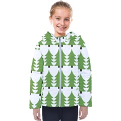Christmas Tree Kids  Hooded Puffer Jacket