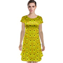 Flowers From Heaven  With A Modern Touch Cap Sleeve Nightdress