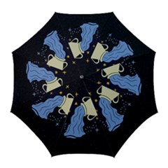 Aquarius Horoscope Astrology Zodiac Golf Umbrellas by Mariart