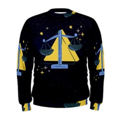 Horoscope Libra Astrology Zodiac Men s Sweatshirt by Mariart