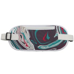 Vector Vivid Marble Pattern 1 Rounded Waist Pouch by goljakoff