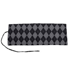 Black Diamonds Roll Up Canvas Pencil Holder (s)