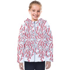 Snowflakes  Kids  Hooded Puffer Jacket
