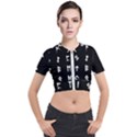 Elder Futhark Rune Set Collected Inverted Short Sleeve Cropped Jacket View1