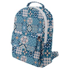 Ceramic Tile Pattern Flap Pocket Backpack (small) by designsbymallika
