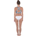 Ceramic Tile Pattern Cross Back Hipster Bikini Top  View2