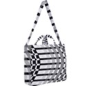 Nine Bar Monochrome Fade Squared Bend Square Shoulder Tote Bag View2