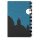 Silhouette Night Scene Cityscape Illustration 5.5  x 8.5  Notebook View2