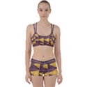 YELLOW, Traffic, cone, arrow, cracks, asphalt  Perfect Fit Gym Set View1