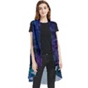 Glassy melty abstract Sleeveless Chiffon Waistcoat Shirt View1