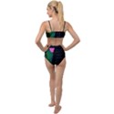 Vaporwave Old Moon Over NYC Tied Up Two Piece Swimsuit View2