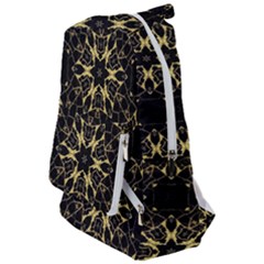 Black And Gold Pattern Travelers  Backpack by Dazzleway