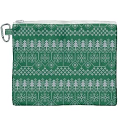 Christmas Knit Digital Canvas Cosmetic Bag (xxxl) by Mariart