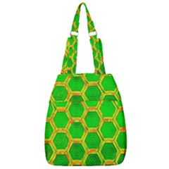 Hexagon Windows Center Zip Backpack by essentialimage