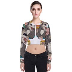 Possum - Be Urself Long Sleeve Zip Up Bomber Jacket