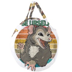 Possum - Be Urself Giant Round Zipper Tote