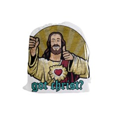 Buddy Christ Drawstring Pouch (large) by Valentinaart