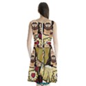 Buddy Christ Sleeveless Waist Tie Chiffon Dress View2