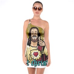 Buddy Christ One Soulder Bodycon Dress