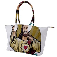 Buddy Christ Canvas Shoulder Bag by Valentinaart