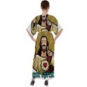 Buddy Christ V-Neck Boho Style Maxi Dress View2