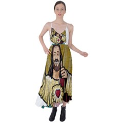 Buddy Christ Tie Back Maxi Dress