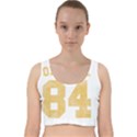 Orwell 84 Velvet Racer Back Crop Top View1