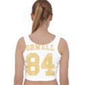 Orwell 84 Velvet Racer Back Crop Top View2