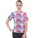 Colorful Women s Sport Raglan Tee View1