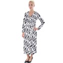 Vertical Velvet Maxi Wrap Dress View1