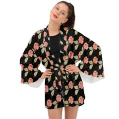 Roses Long Sleeve Kimono