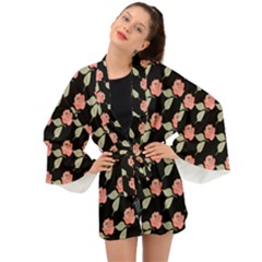 Roses Long Sleeve Kimono by grafikamaria