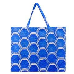 Hexagon Windows Zipper Large Tote Bag by essentialimage