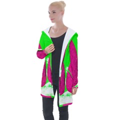 Two Hearts Longline Hooded Cardigan