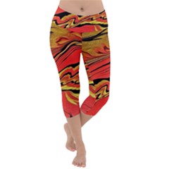 Warrior Spirit Lightweight Velour Capri Yoga Leggings