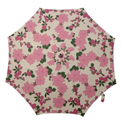 Floral Vintage Flowers Hook Handle Umbrellas (medium) by Dutashop