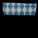 Pattern Texture Chevron Flap Closure Messenger Bag (L) View1