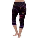 Background Abstract Star Lightweight Velour Capri Yoga Leggings View4