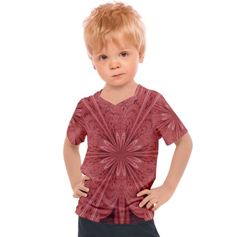 Background Floral Pattern Kids  Sports Tee by Dutashop