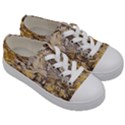 Rocky Texture Grunge Print Design Kids  Low Top Canvas Sneakers View3
