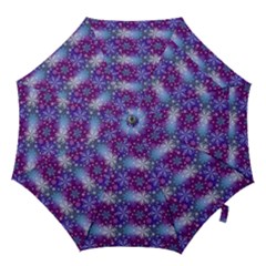 Snow Blue Purple Tulip Hook Handle Umbrellas (large) by Dutashop