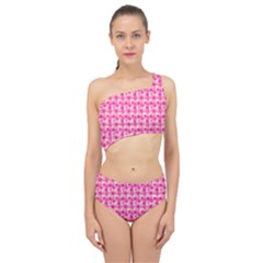 Heart Pink Spliced Up Two Piece Swimsuit by Dutashop