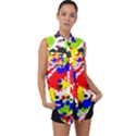 Colorfull Sleeveless Chiffon Button Shirt View1