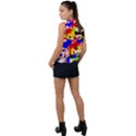 Colorfull Sleeveless Chiffon Button Shirt View2