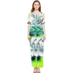 1lily Draped Sleeveless Chiffon Jumpsuit